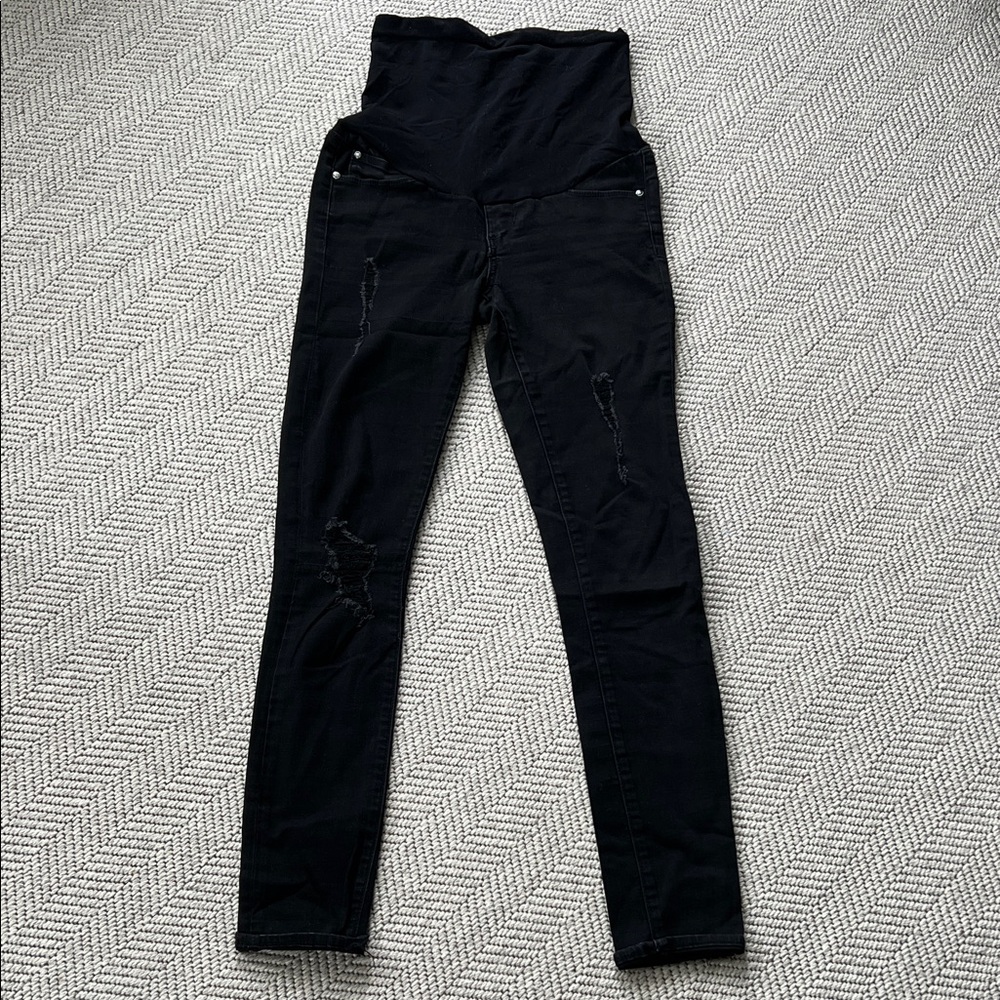A Pea in the Pod Black Skinny Maternity Jeans